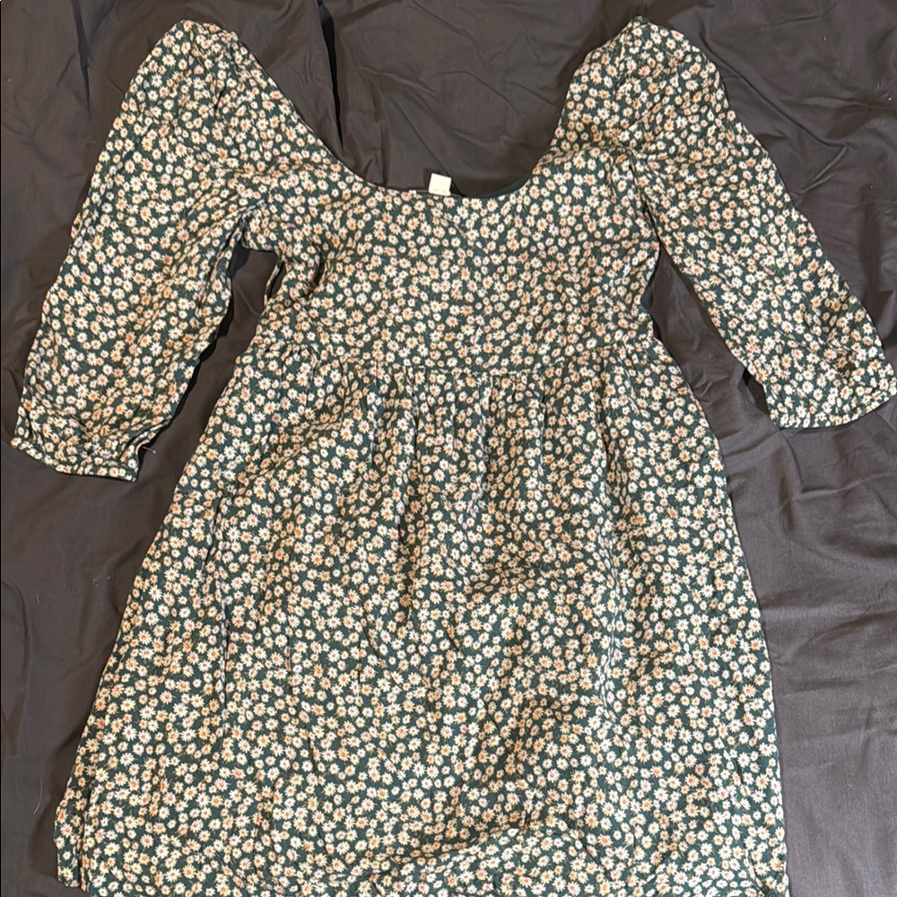 American Eagle Outfitters Blue Ruffled Mini Dress